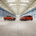 The first Volkswagen Golf GTI from 1976 and the the Golf GTI EDI